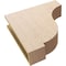 Ekena Millwork 6"W x 24"D x 24"H Thin Van Buren Rough Cedar Woodgrain TimberThane Corbel, Primed Tan CORUR06X24X24VANRCPR - alternate 6